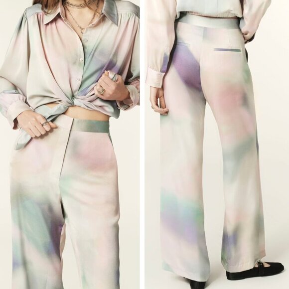 NWT ba&sh | Pilou Tie-Dye Trousers - Picture 2 of 16